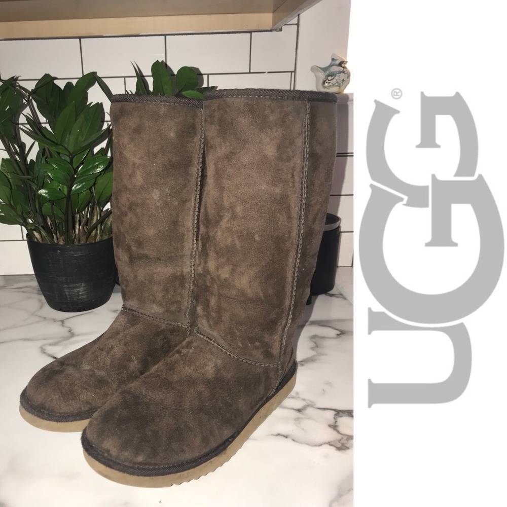 Tall Dark Brown Uggs